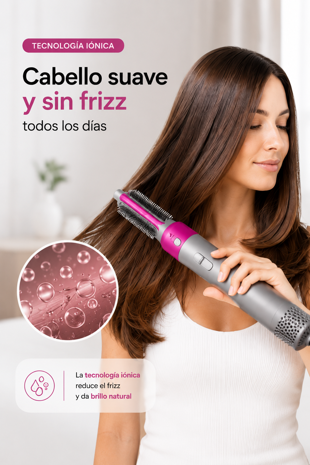 Cepillo Secador Multifuncional 5 en 1 — Alisa, Riza y Da Volumen